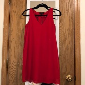 gorgeous red shift dress